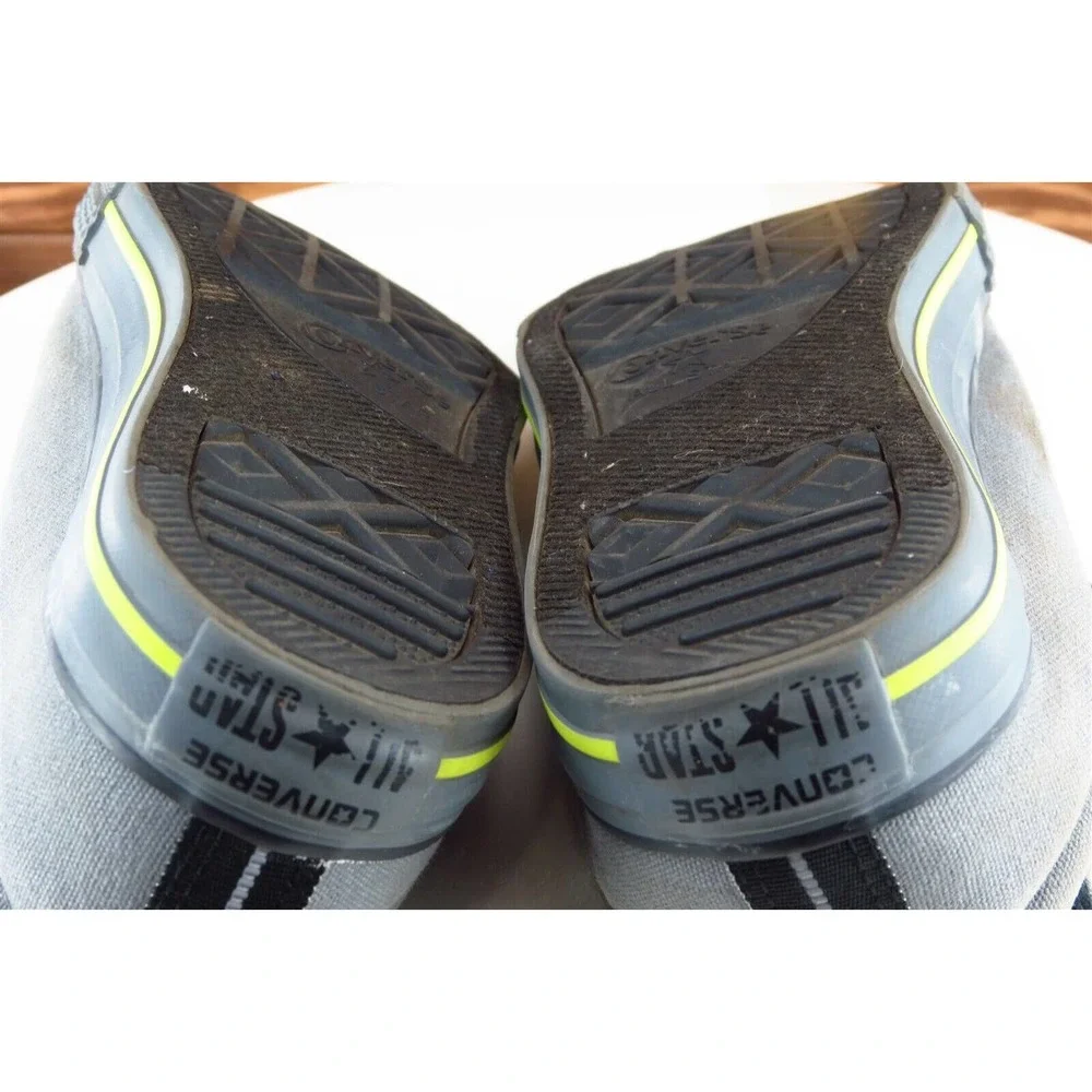 Converse All Star Youth Boys Shoes Sz‎ 4 M Gray Fabric Low Top